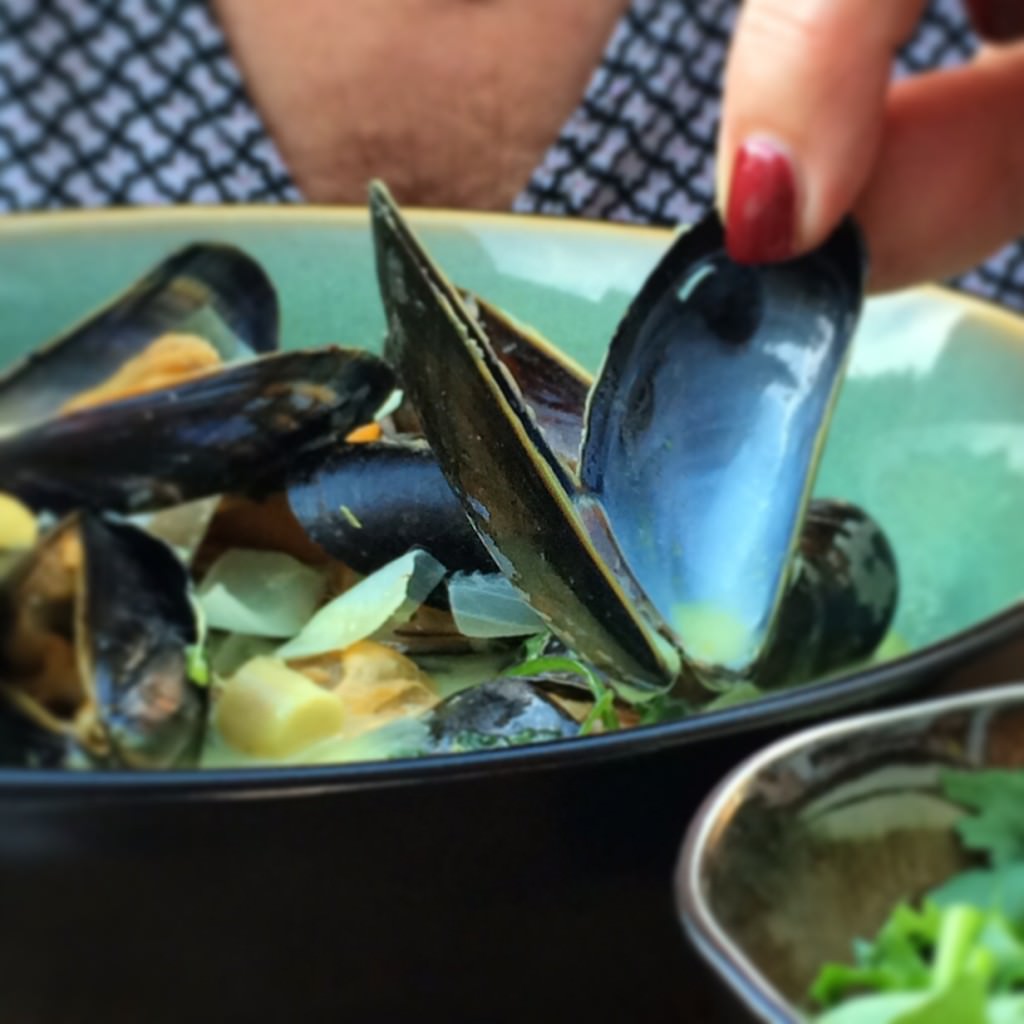 Thai flavored Mussels