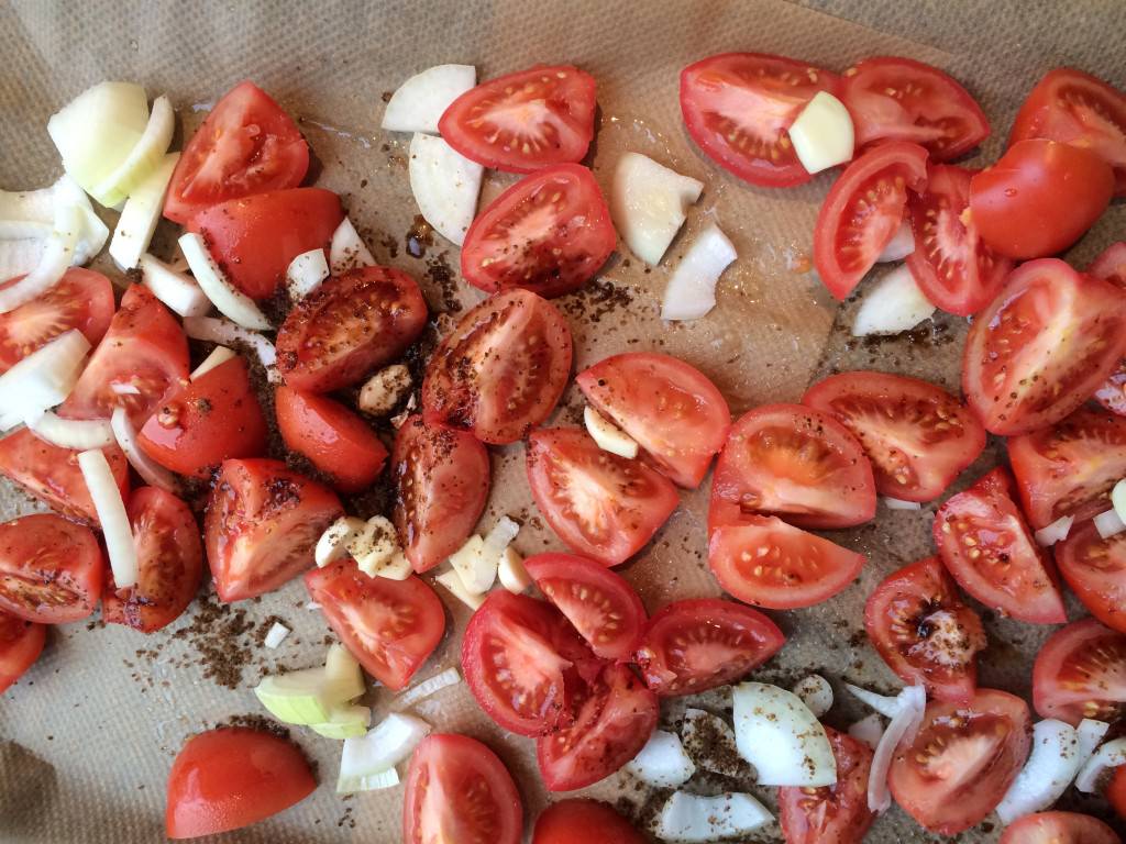 Tomatoes before roasting....