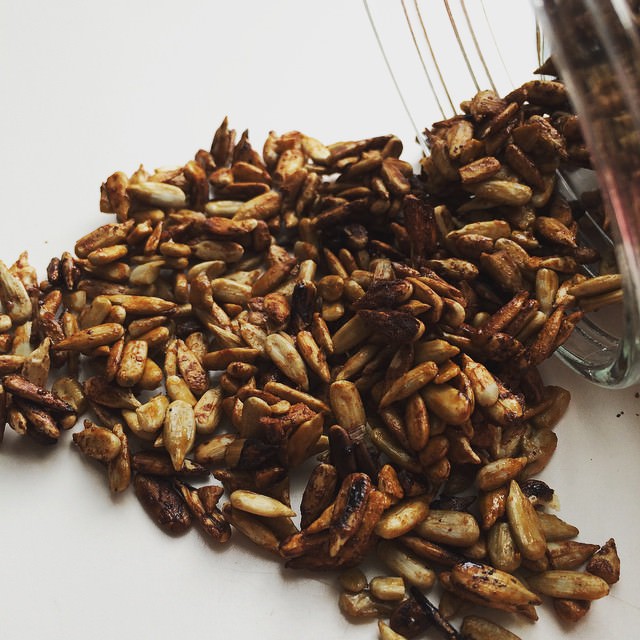 Snacktime: soy glazed sunflower seeds