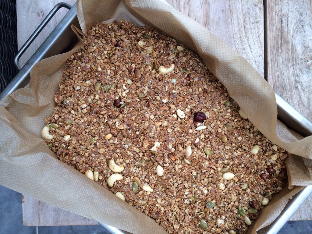 Sneak preview of the granola bars I am working on