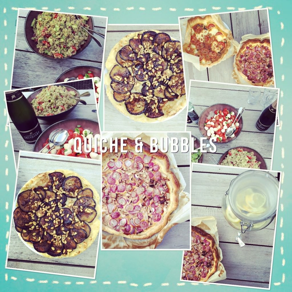 Quiche & Bubbles – an all veggie night